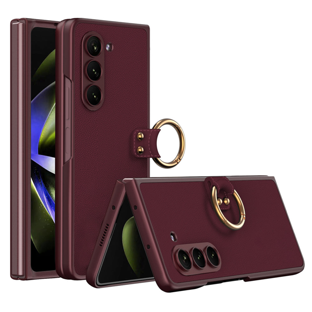 GKK pro Samsung Galaxy Z Fold5 5G PU kožené pouzdro na PC telefon Kryt držáku na stojánek GKK pro Samsung Galaxy Z Fold5 5G PU kožené pouzdro na PC telefon Kryt držáku na stojánek
